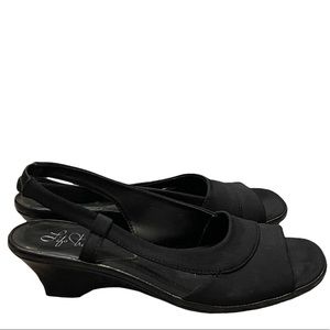 Life Stride Flair Open Toe Sling Back Women’s Heeled Shoes Size 7.5 M